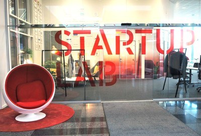 Bilde av inngangsparti fra Start up lab.