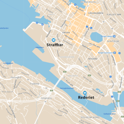 Here you can find student bars Rederiet og Straffbar.