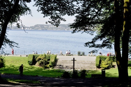 Utsikt ut mot havet fra Nordnesparken. Foto.