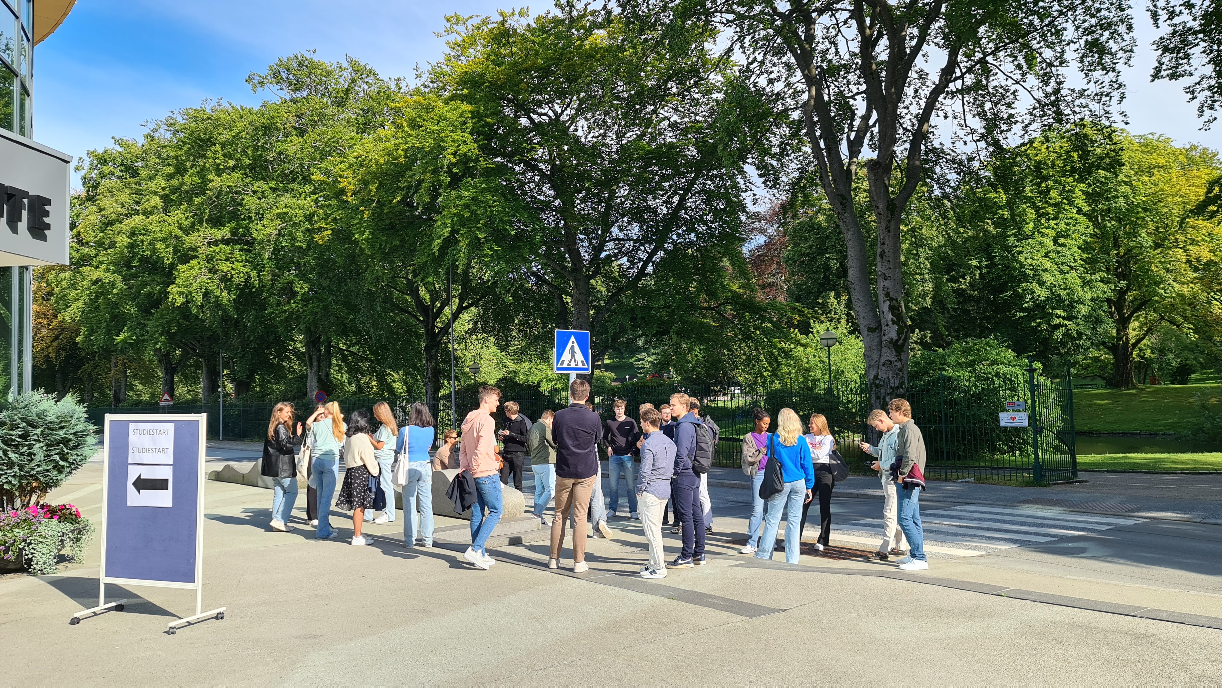 En gjeng med studenter i velkomstuken. 