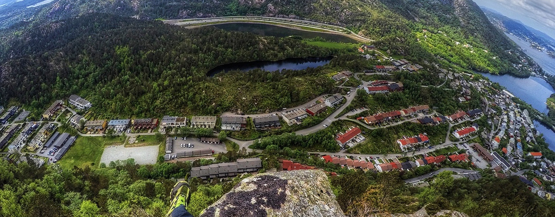 The view from the top of Gravdalsfjellet. Photo