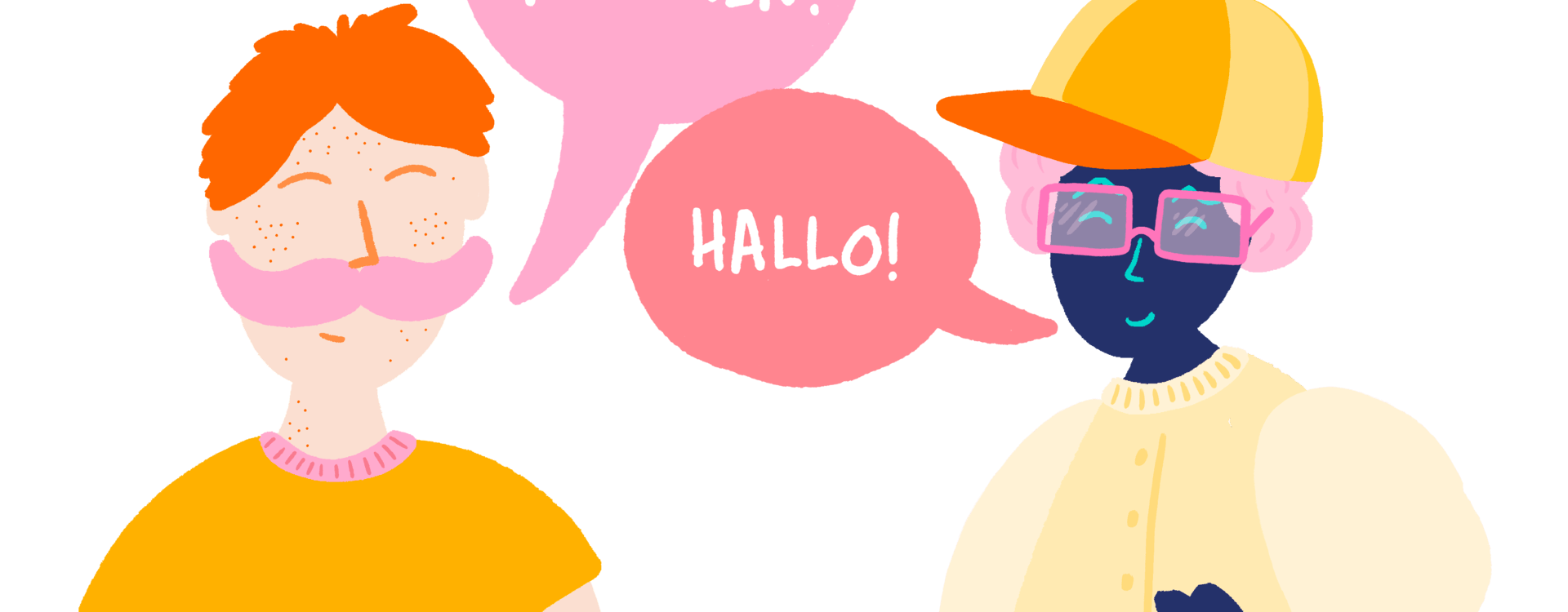 A norwegian flag inside a speech bubble