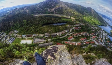 The view from the top of Gravdalsfjellet. Photo