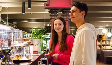 Utenfor restauranten Bar Barista i Bergen