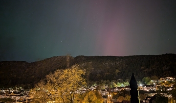 Norhern light over Bergen.